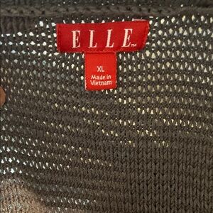 Elle Charcoal Knit Pullover XL